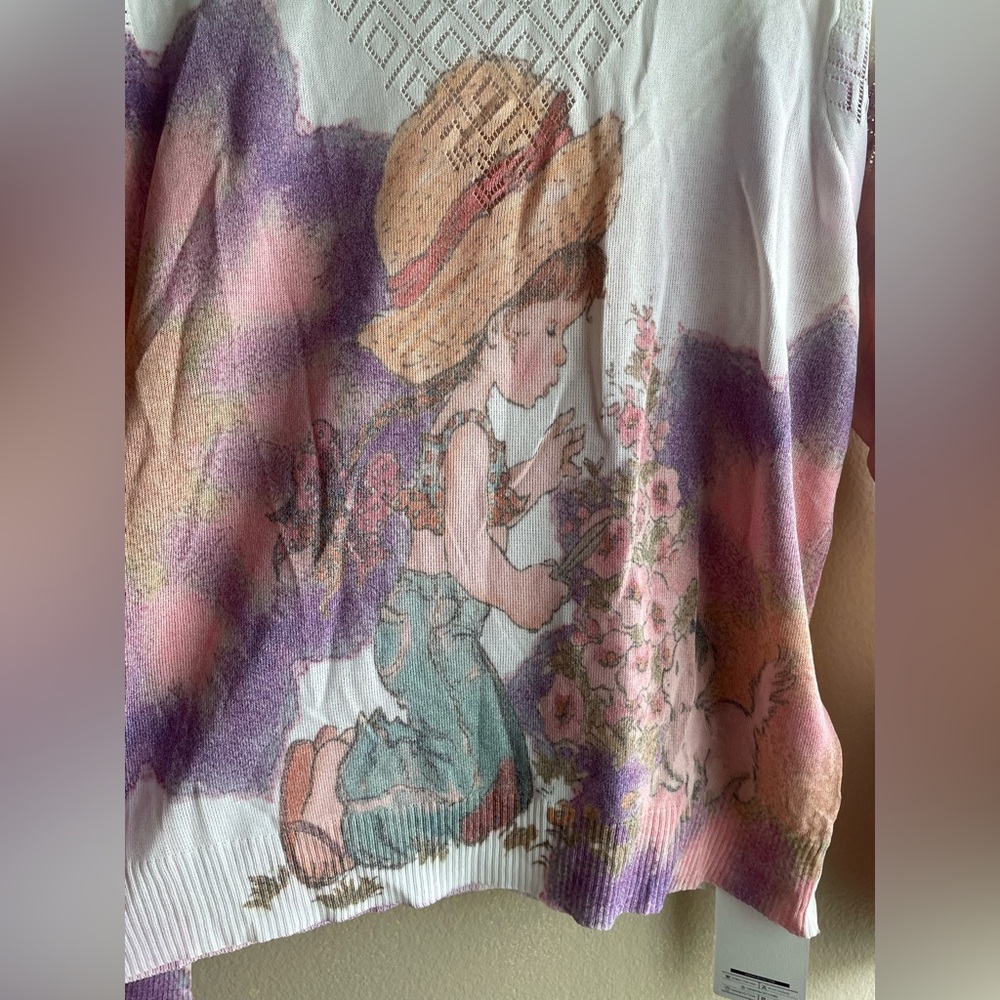 New Venskarfff Women Top Long Sleeve Size Large - Picture 2 of 7